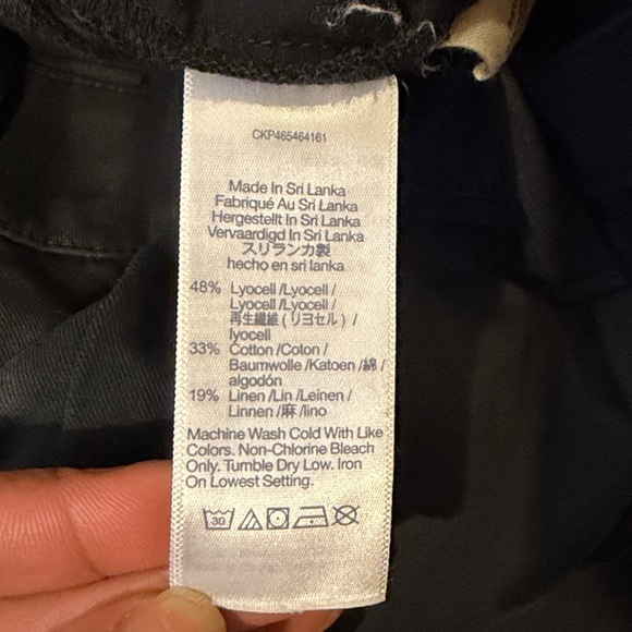 Madewell Harlow Black Wide Leg Pleated Trousers Size  12 High Rise Work Pants - Picture 4 of 6